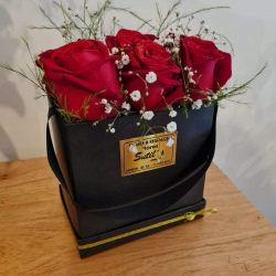 Bag box x 6 rosas